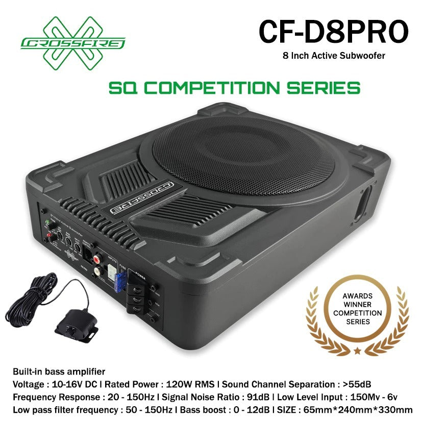 CROSSFIRE 8 Inch Active Subwoofer CF-D8PRO