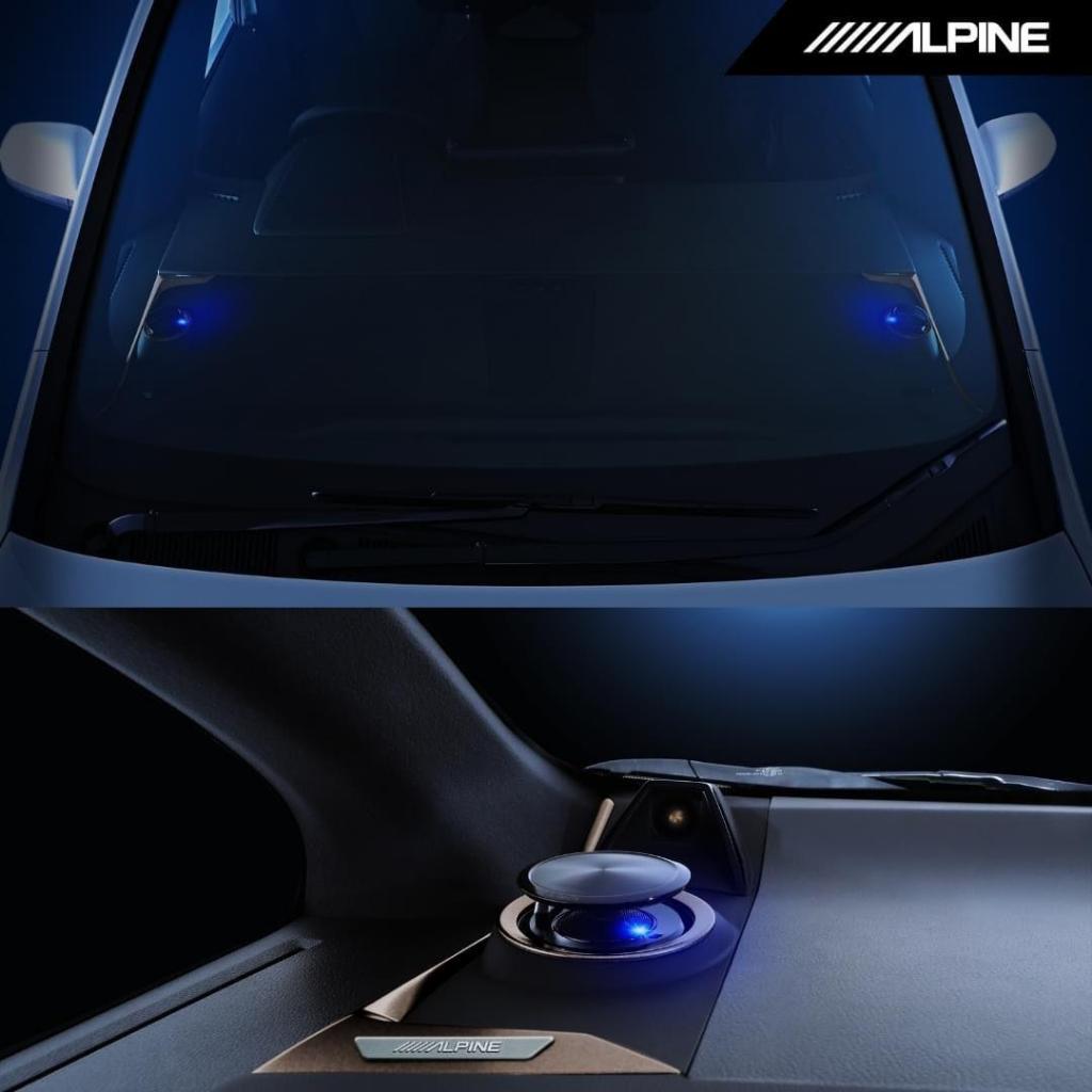 Alpine X3-710S-LUP-AV-40 lift up 3-way speakers for Alphard/Vellfire (30 40 series)