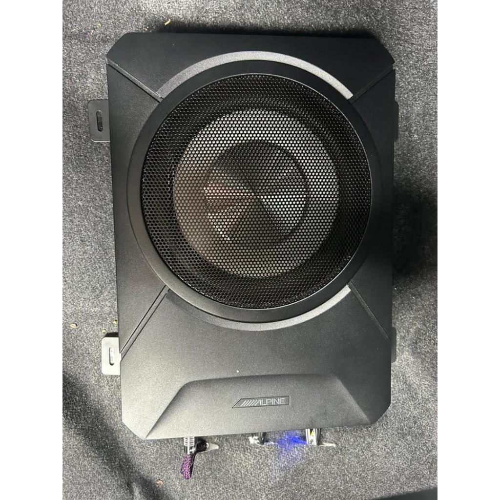 Alpine 8" Active Car Underseat Subwoofer Slim & Compact Active Sub Woofer PWE-S800