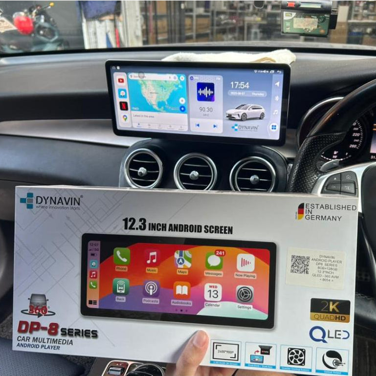 Mercedes Benz W205 W213 W253 C E Class GLC Dynavin DP8 Series 12.3inch Android Player