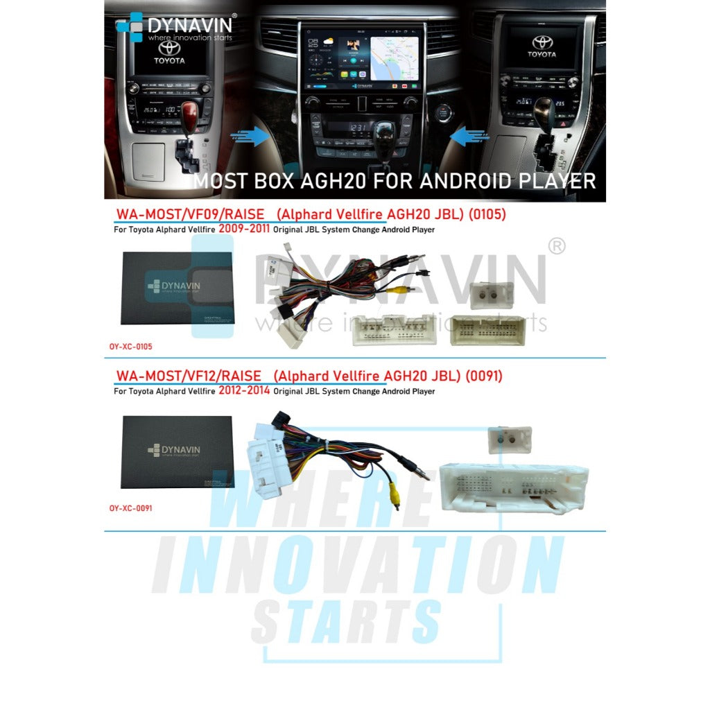 DYNAVIN Most Box Module System For Maintain JBL Sound System Alphard Vellfire Harrier