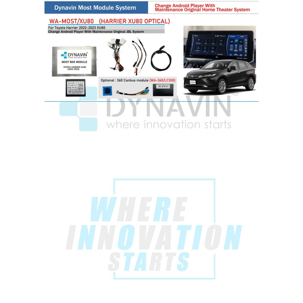 DYNAVIN Most Box Module System For Maintain JBL Sound System Alphard Vellfire Harrier