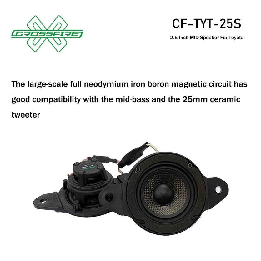 CROSSFIRE Mid Speaker For Toyota (2.5") TYT-25S