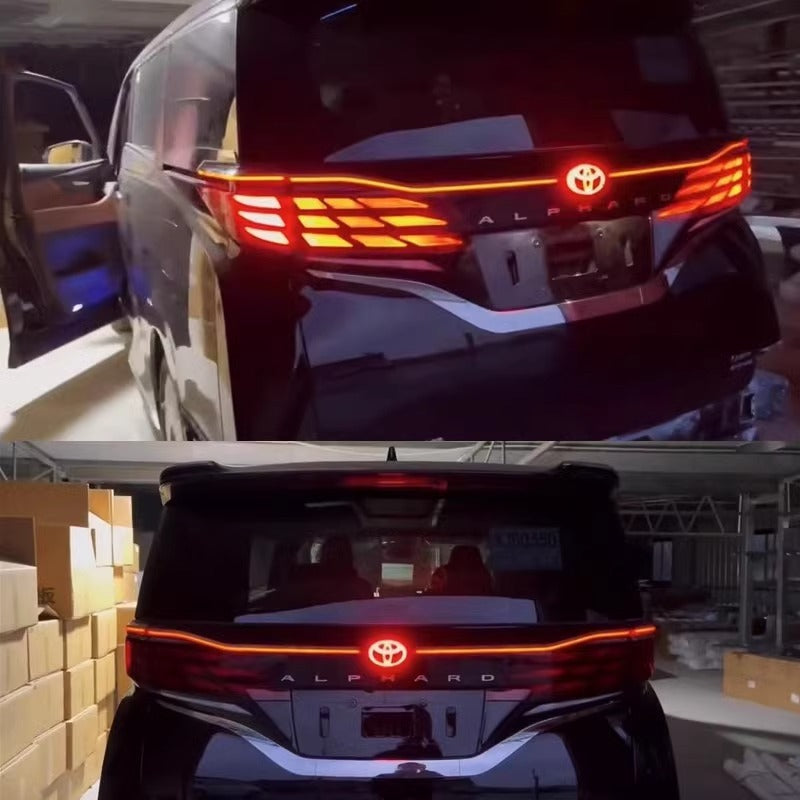 Toyota Alphard AGH40 AH40 Tail lights through Dynamic Rear Centre Garnish