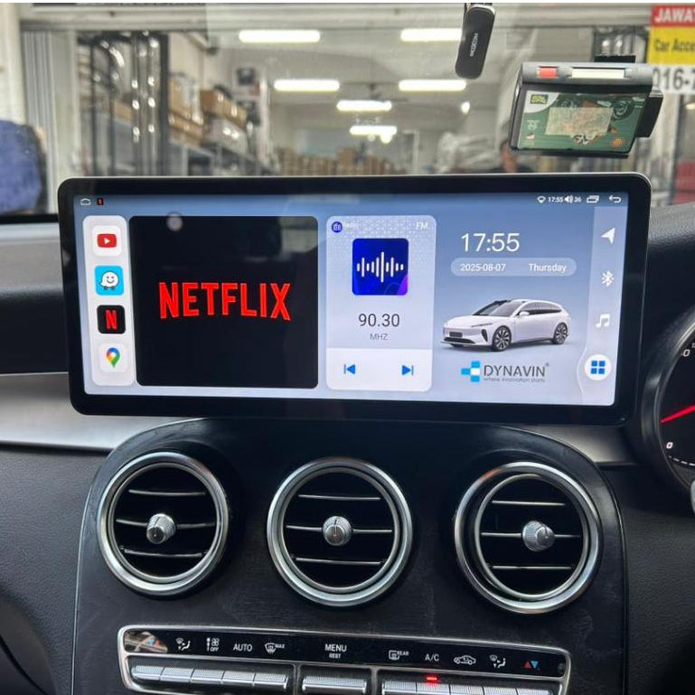 Mercedes Benz W205 W213 W253 C E Class GLC Dynavin DP8 Series 12.3inch Android Player