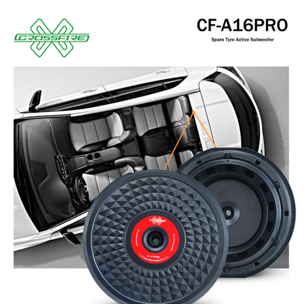 crossfire A16pro spare tyre active subwoofer (11")