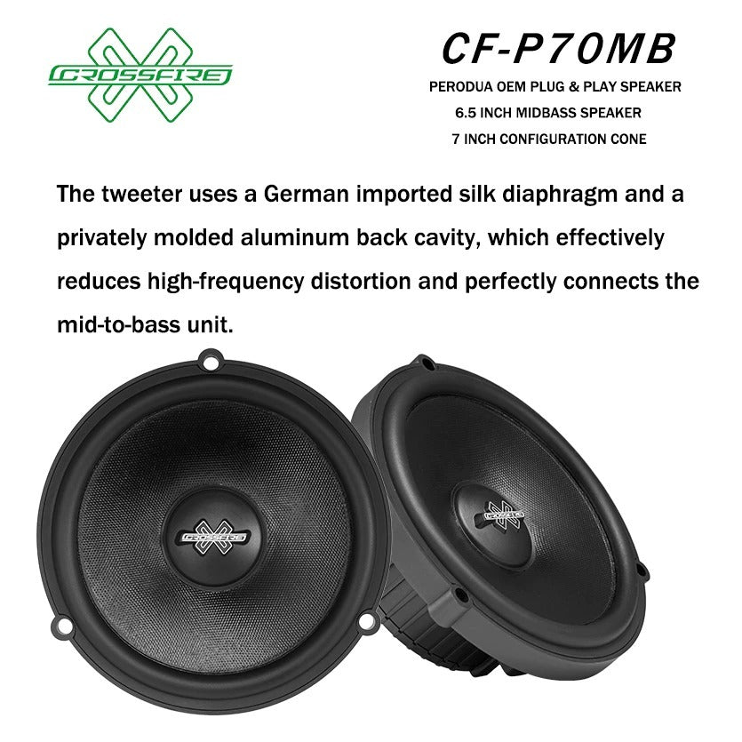CROSSFIRE Perodua OEM Midbass Speaker CF-P70MB Coxial Speaker CF-P70X