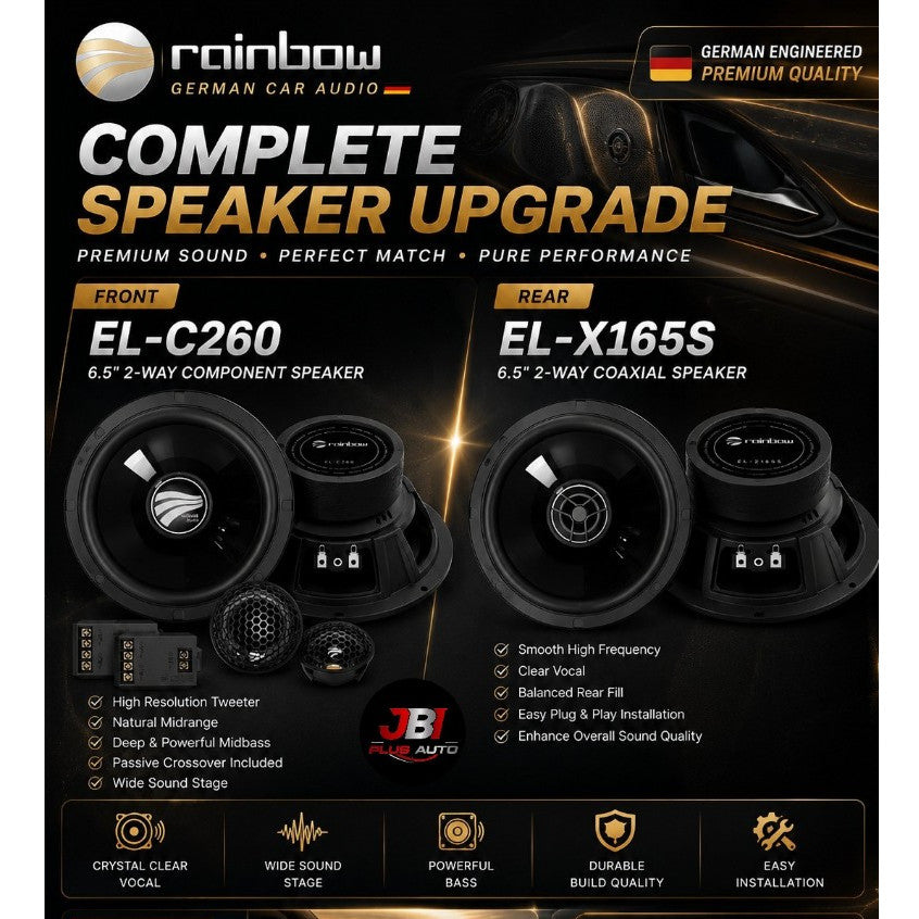 Toyota Honda Nissan Mazda Perodua Proton Rainbow DSP Active Subwoofer Complete Car Audio Package