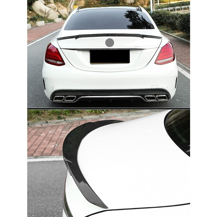 For Mercedes W205 C Class Carbon Fiber Spoiler