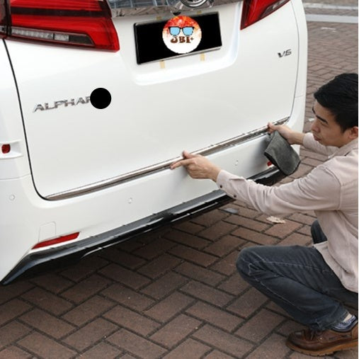 For Toyota Alphard Vellfire AGH30 Tailgate Trim Boot Decorate Boot Lip Steel Rear Trunk Boot T