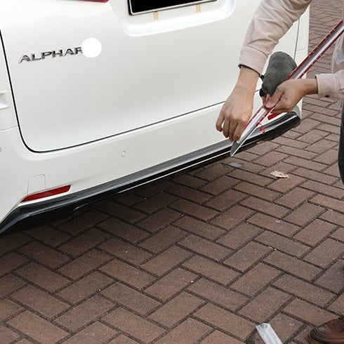 For Toyota Alphard Vellfire AGH30 Tailgate Trim Boot Decorate Boot Lip Steel Rear Trunk Boot T