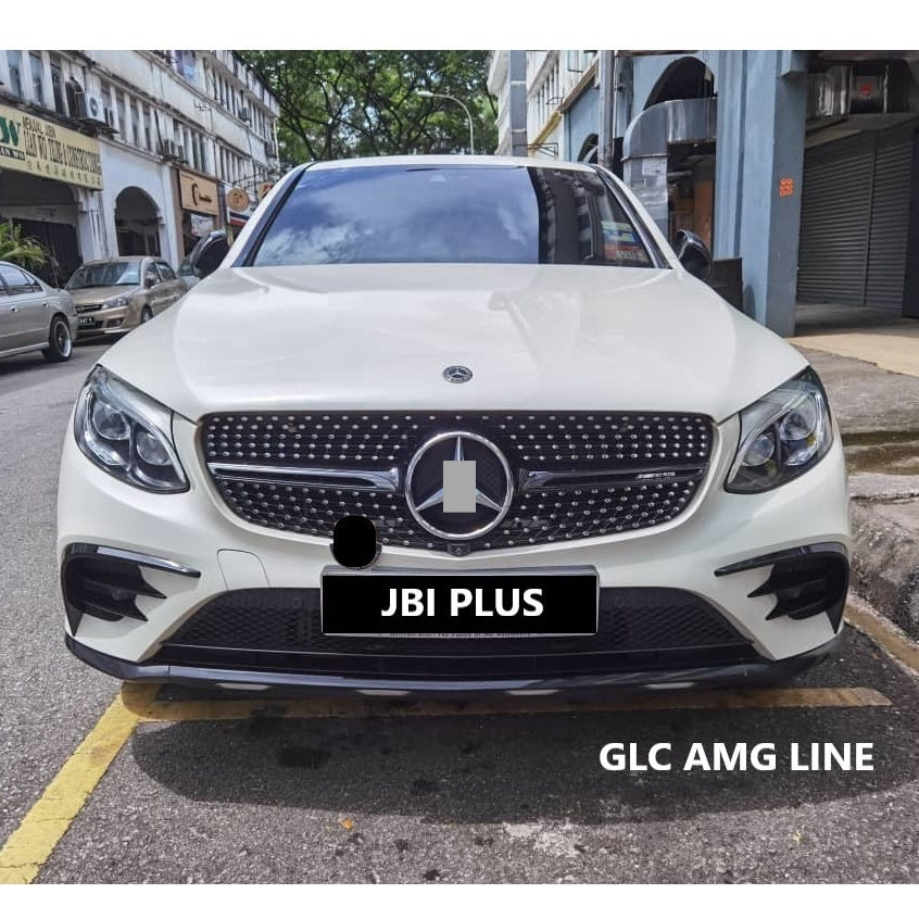 For Mercedes W253 GLC COUPE Canard ABS front bumper diffuser knife decorative
