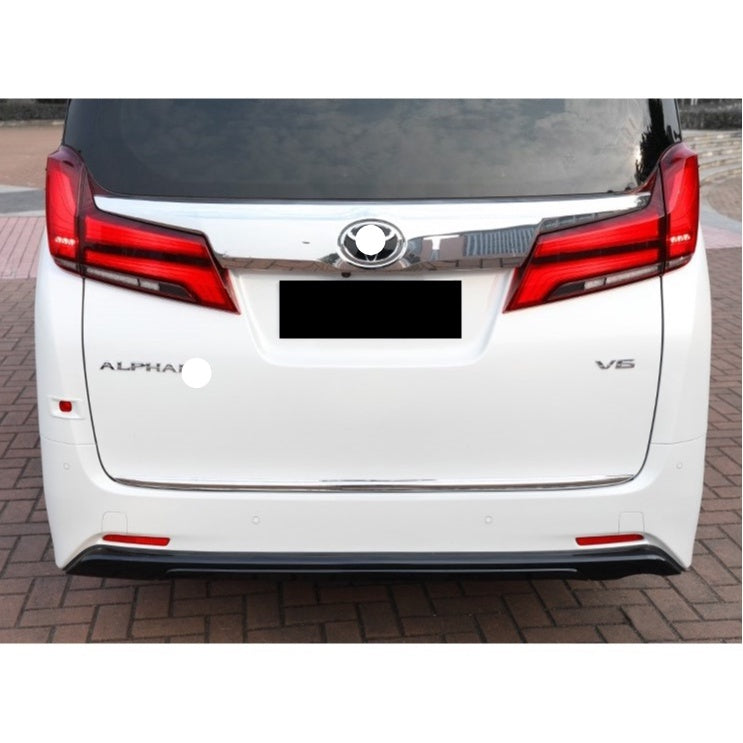 For Toyota Alphard Vellfire AGH30 Tailgate Trim Boot Decorate Boot Lip Steel Rear Trunk Boot T