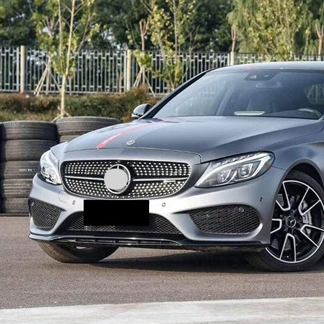 For Mercedes W205 C43 Style Front lip Diffuser Bodykit