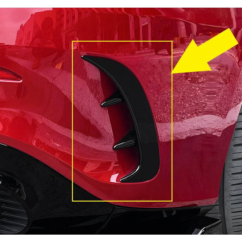 For Mercedes W177 V177 A Class Front Lip Canard ABS front bumper diffuser knife decorative