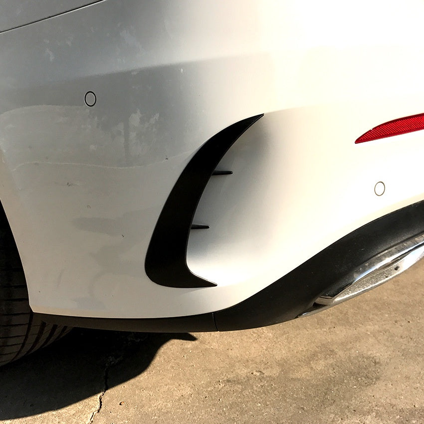 For Mercedes W177 V177 A CLASS Front Lip Canard ABS front bumper diffuser knife decorative