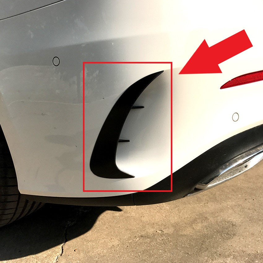 For Mercedes W177 V177 A CLASS Front Lip Canard ABS front bumper diffuser knife decorative