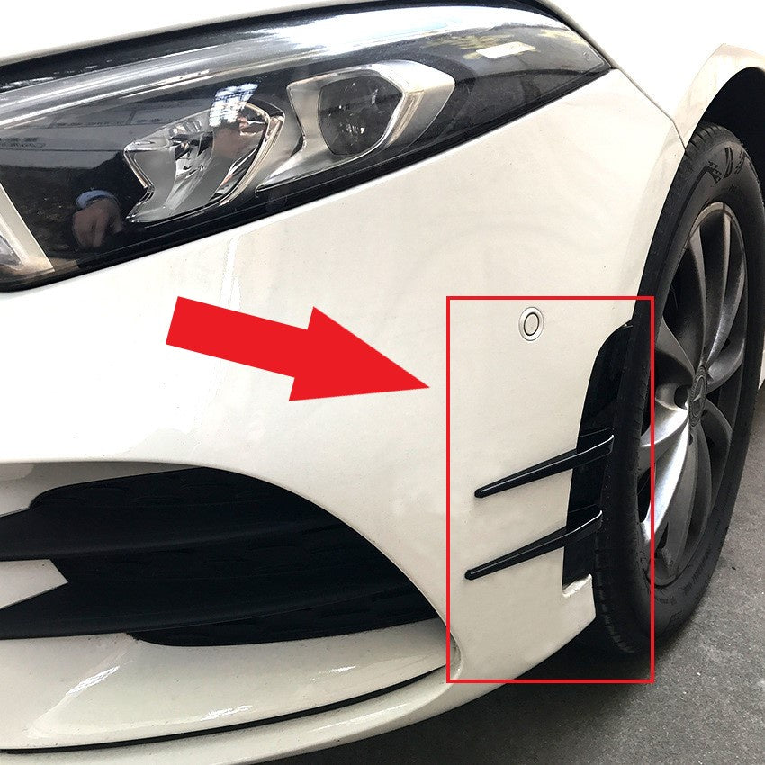 For Mercedes W177 V177 A CLASS Front Lip Canard ABS front bumper diffuser knife decorative