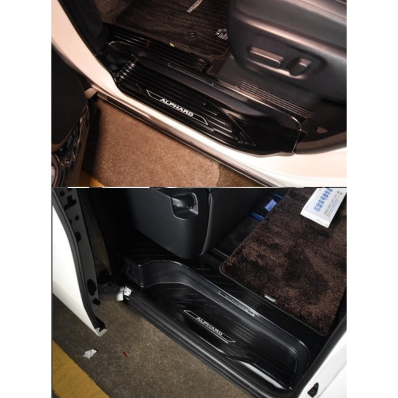 For Toyota Alphard Vellfire Side Step Inner Sill Plate AGH30 2015-2022 Welcome pedal Side SILL Plate / Door Side Step