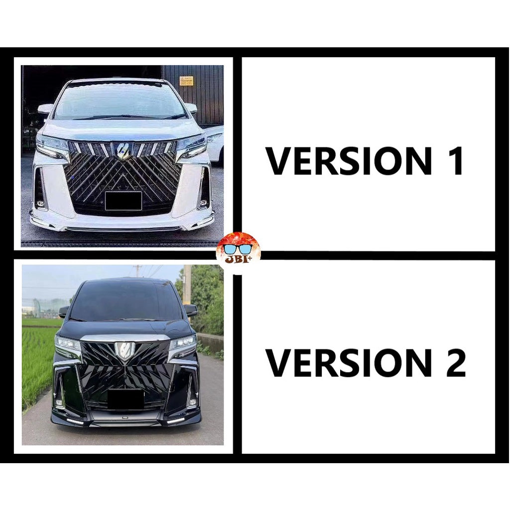 For Toyota Alphard AGH30 2018+ Facelift WALD Front Grill Grille
