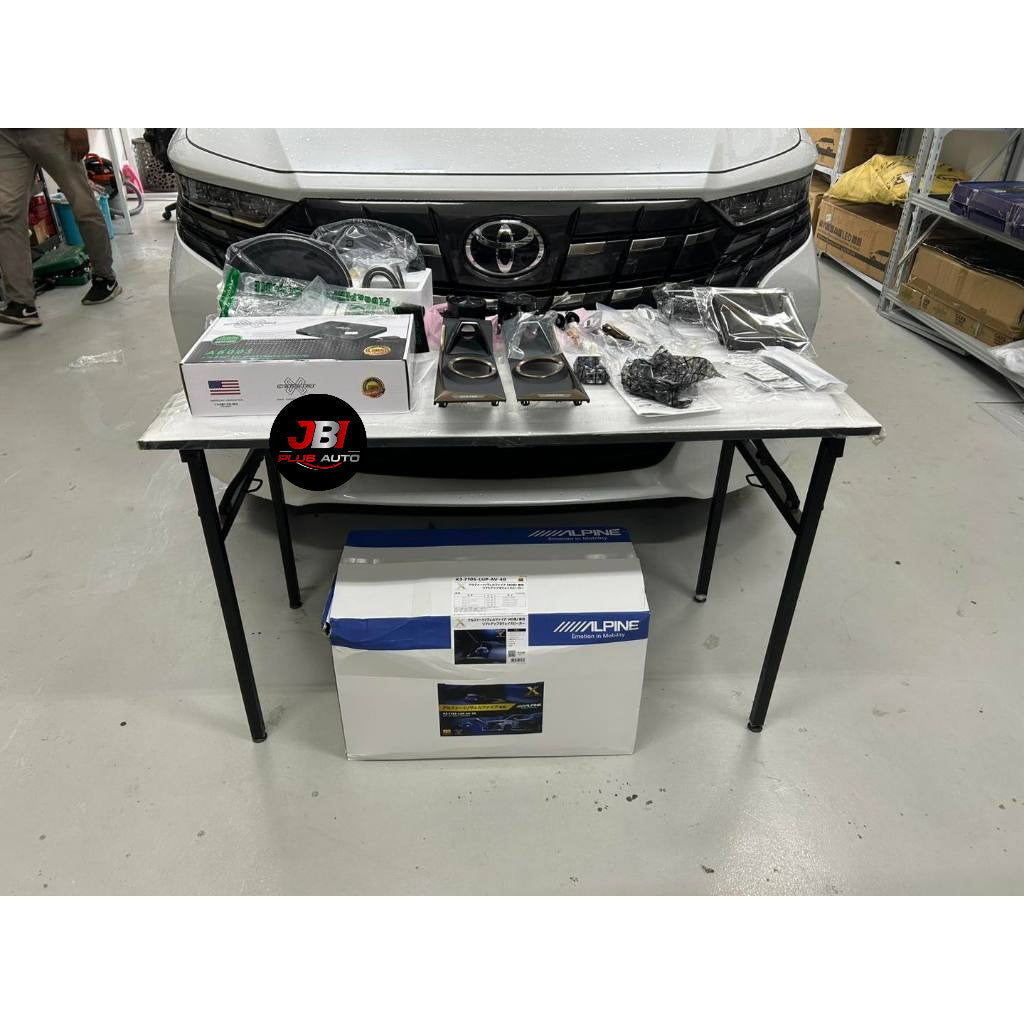 Alpine X3-710S-LUP-AV-40 lift up 3-way speakers for Alphard/Vellfire (30 40 series)