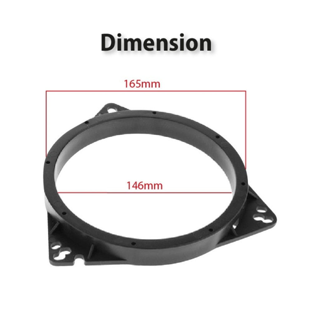 2Pcs Toyota / Nissan Speaker Spacer Speaker Mat Black Plastic