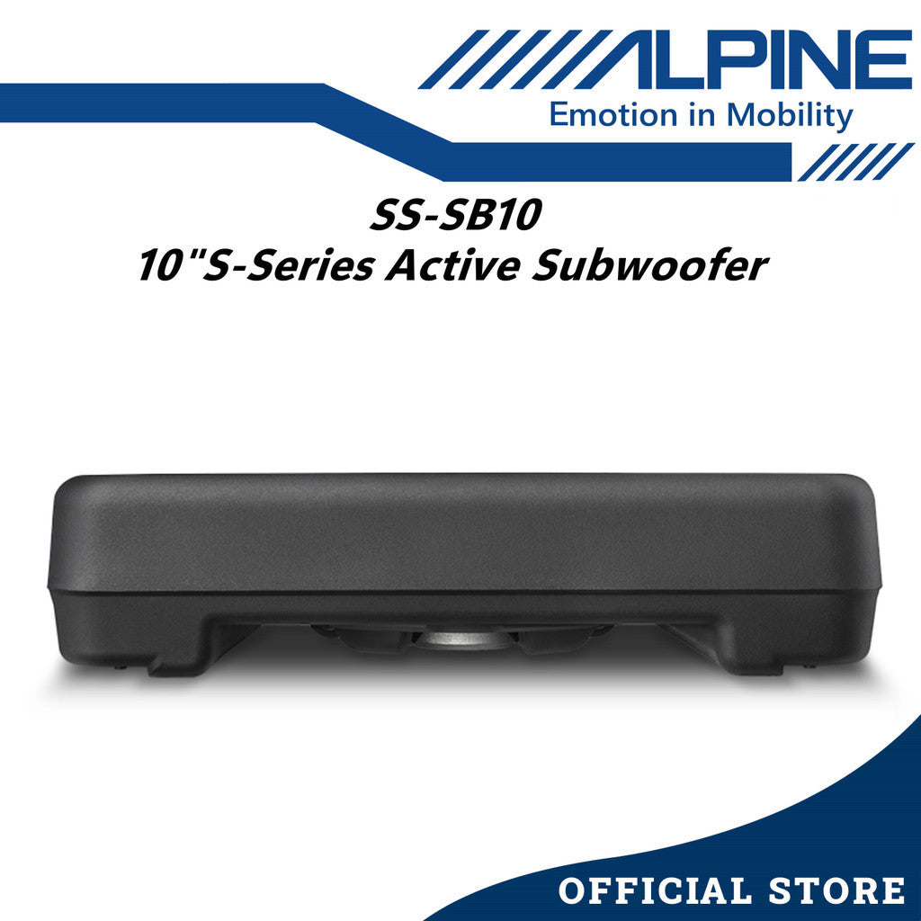 Alpine 10" Active Subwoofer S Series Underseat Woofer 10 Inch SS-SB10