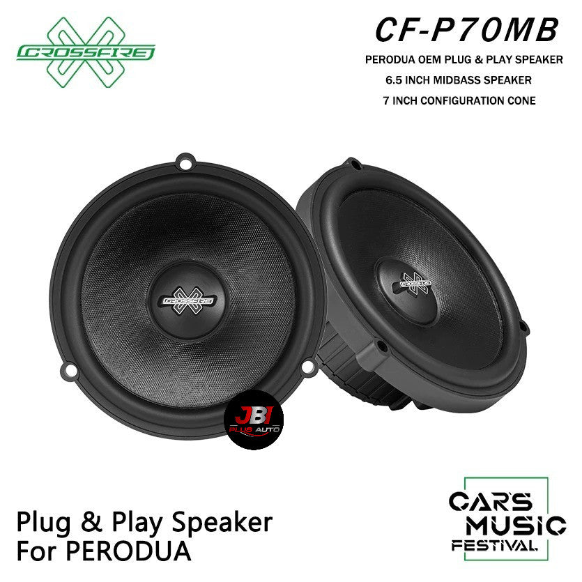 CROSSFIRE Perodua OEM Midbass Speaker CF-P70MB Coxial Speaker CF-P70X