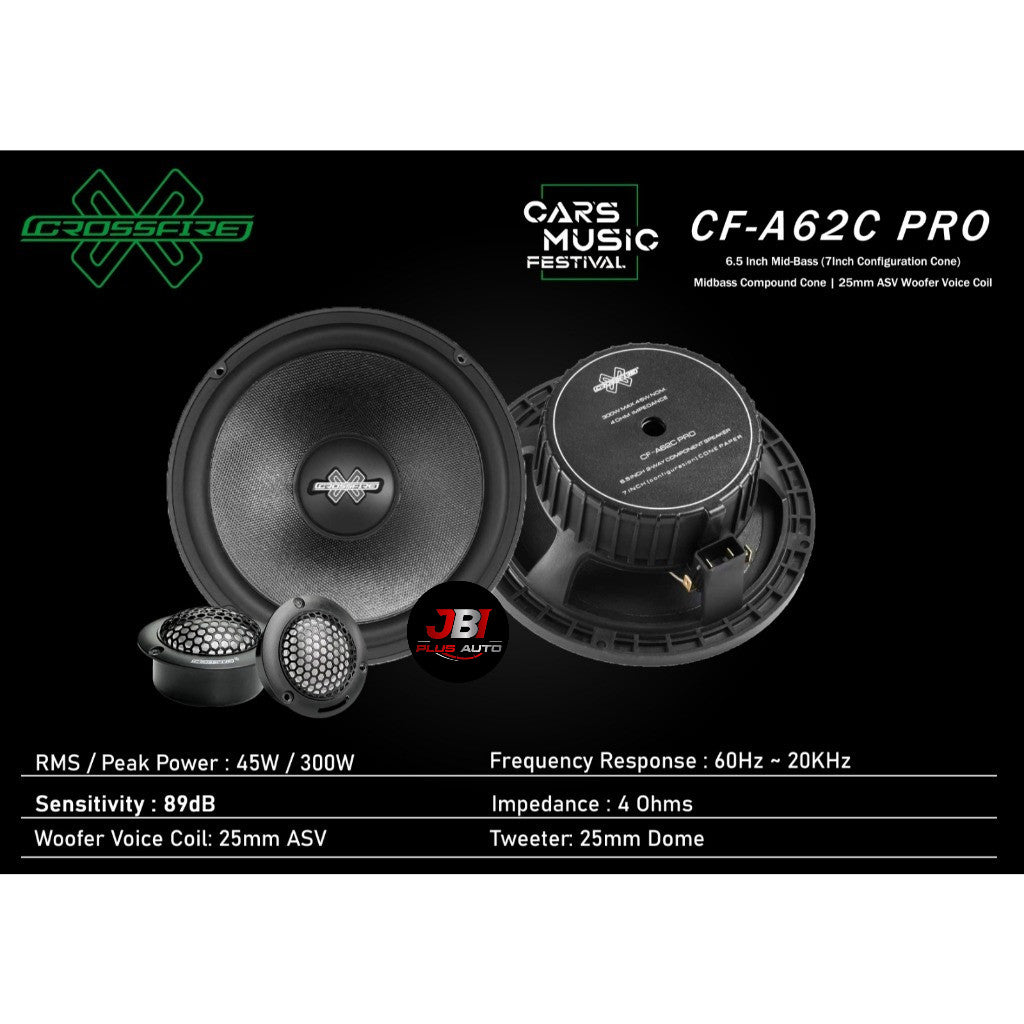 CROSSFIRE CF A62C 2WAY COMPONENT SPEAKER