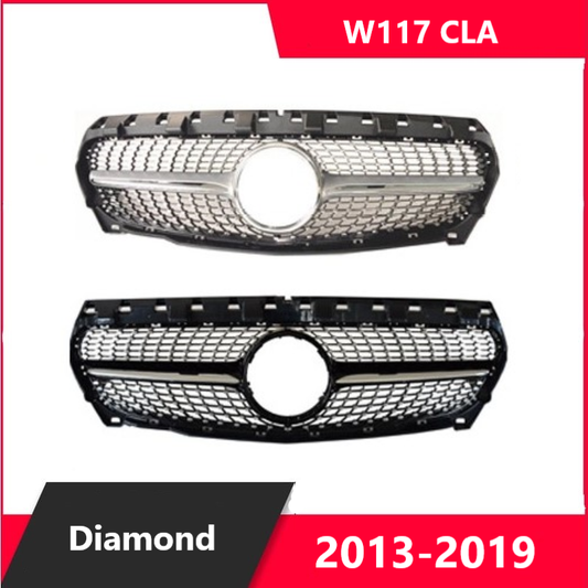 For Mercedes W117 CLA Diamond Grill 2013-2019
