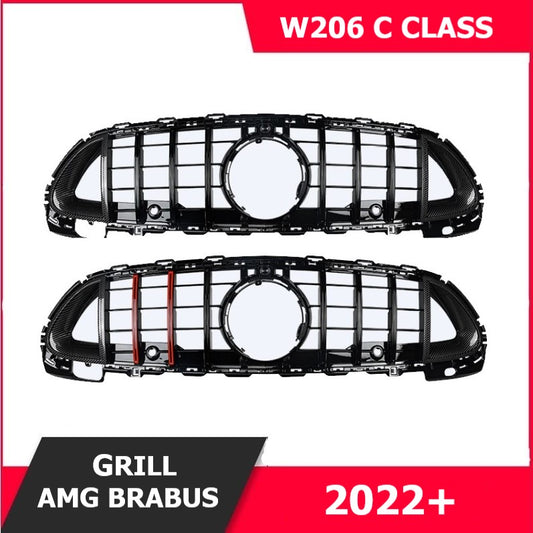 For Mercedes W206  C Class Grill 2022+ AMG Line