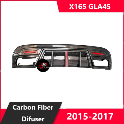 For Mercedes Benz X156 GLA45 Carbon Fiber Diffuser + Exhaust