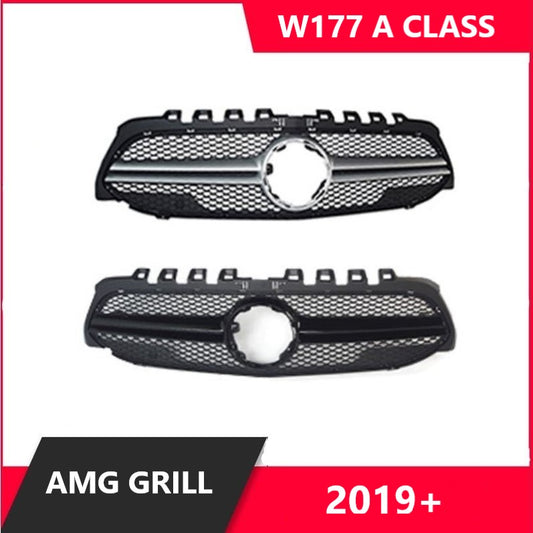 For Mercedes W177 V177 A Class AMG Style Grill 2019-2023