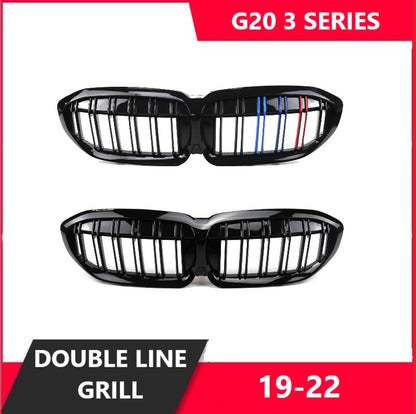 For BMW G20 320I 330I MP GRILL DOUBLE LINE GRILL