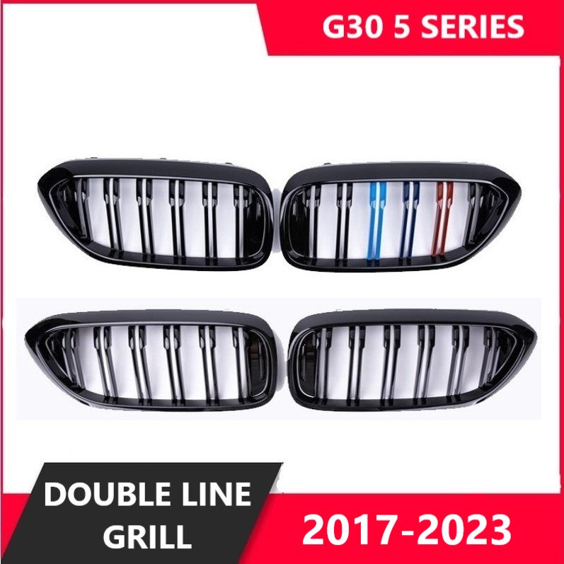 For BMW G30 5 Series MP GRILL DOUBLE LINE GRILL 2017-2023