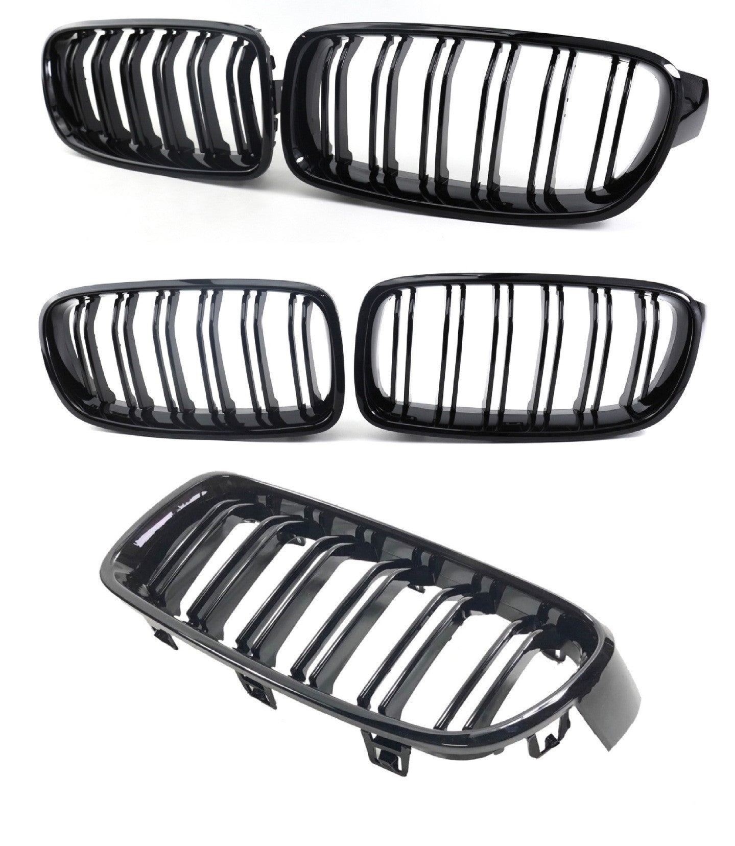 For BMW F30 318I 320I 330I M PERFORMANCE GRILL DOUBLE LINE GRILL