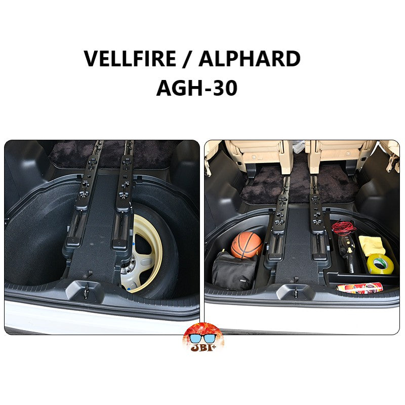 For Toyota Alphard Vellfire AGH30 Boot Storage Box 2018-2021