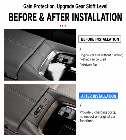 Toyota Alphard Vellfire AGH40 AH40 Middle Front Row Armrest USB Type-C Adaptor 45W Fast charging