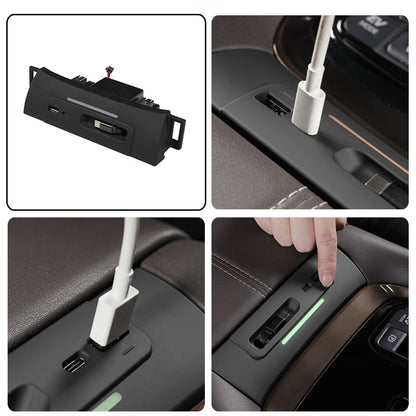 Toyota Alphard Vellfire AGH40 AH40 Middle Front Row Armrest USB Type-C Adaptor 45W Fast charging