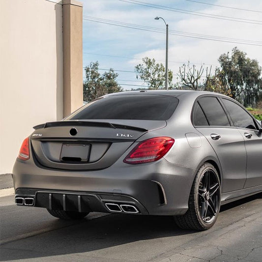 For Mercedes W205 C Class Coupe Carbon Fiber Spoiler