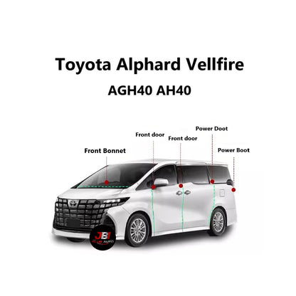 For Toyota Alphard Vellfire Anh20 Agh30 Agh40 Sound Insulation Strip Door Seal rubber 2008-2023