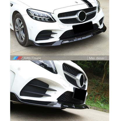 For Mercedes Benz W205 C Class Front lip Diffuser Bodykit