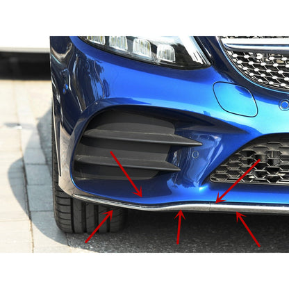 For Mercedes Benz W205 AMG Line Front Bumper Trim Front Lip