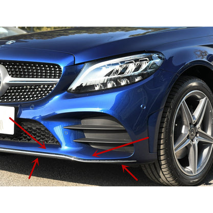 For Mercedes Benz W205 AMG Line Front Bumper Trim Front Lip