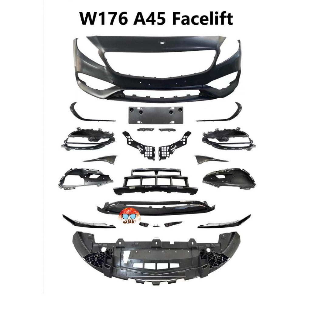 For Mercedes Benz W176 A45 AMG BodyKit AMG Bumper 2012-2020