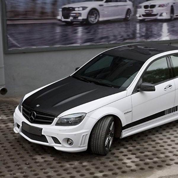 For Mercedes Benz W204 C63 AMG BodyKit 2007-2014