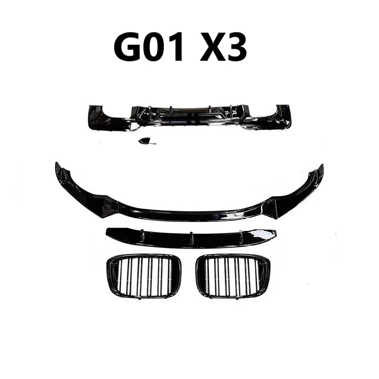 For BMW G01 G02 X3 X4 M Performance Front Lip Bodykit 2018-2023 Grill Diffuser