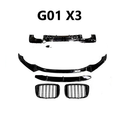 For BMW G01 G02 X3 X4 M Performance Front Lip Bodykit 2018-2023 Grill Diffuser