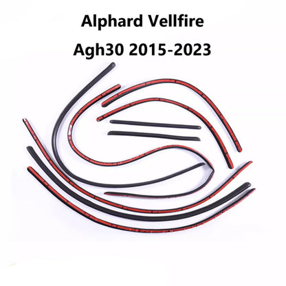 For Toyota Alphard Vellfire Anh20 Agh30 Agh40 Sound Insulation Strip Door Seal rubber 2008-2023