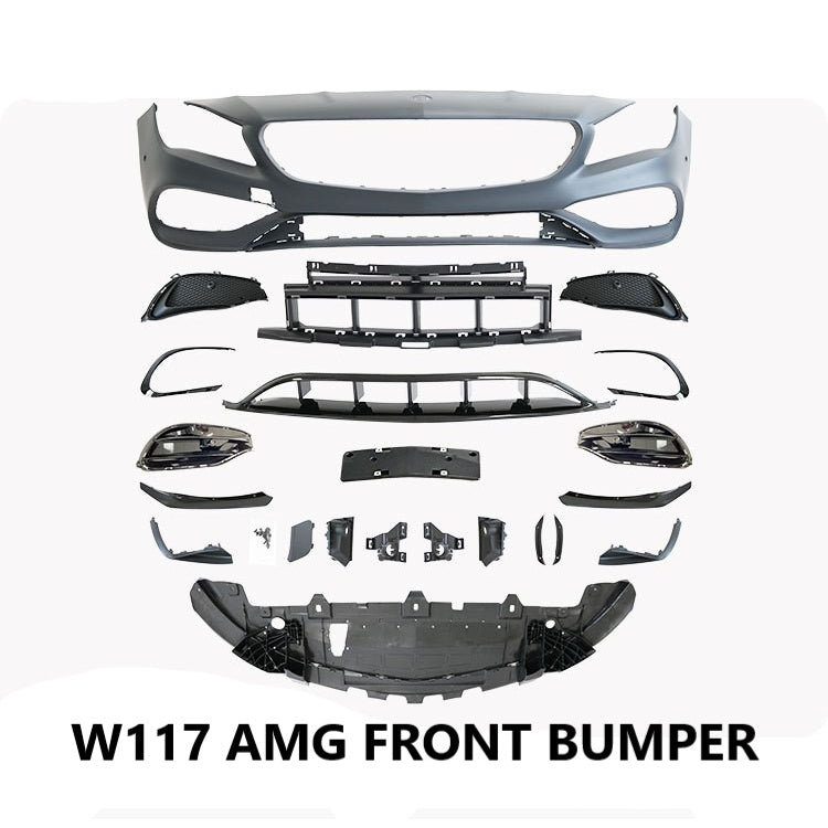 For Mercedes Benz W117 CLA45 Facebook AMG BodyKit AMG Bumper 2012-2018